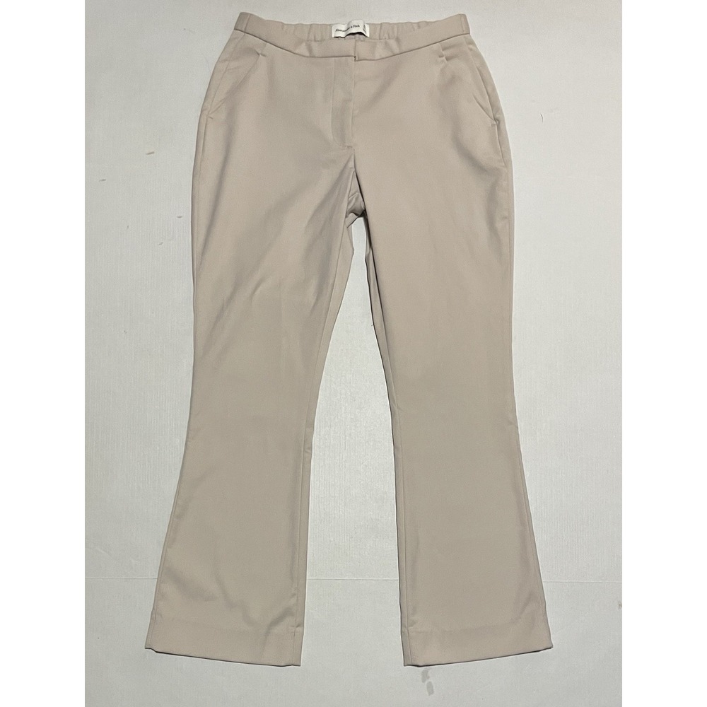 Abercrombie & Fitch Women 25 X 29 Khaki‎ Tan Curve Love Wide Leg Bootcut Pants